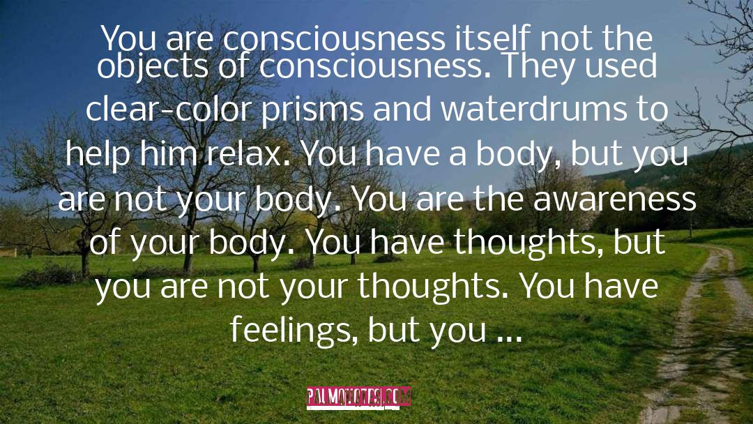 A.A. Attanasio Quotes: You are consciousness itself <br>