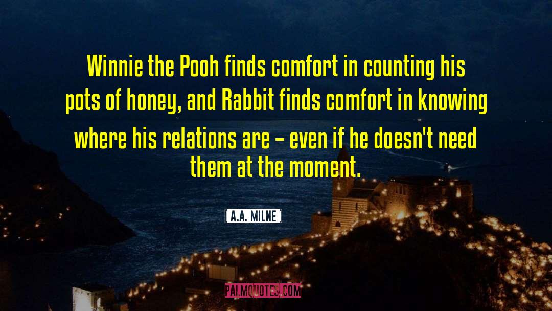 A.A. Milne Quotes: Winnie the Pooh finds comfort