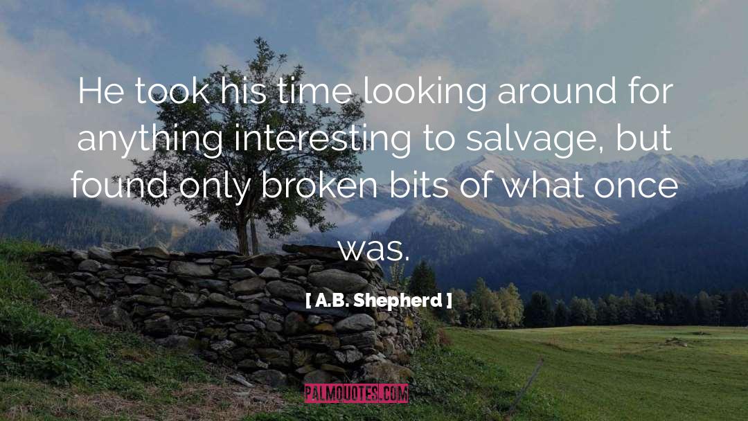 A.B. Shepherd Quotes: He took his time looking