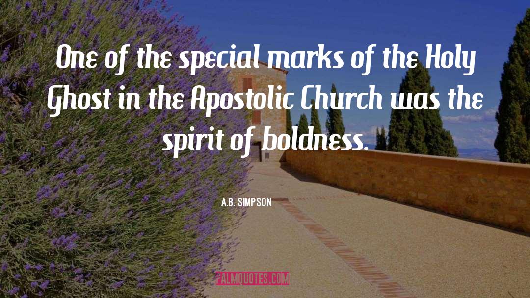 A.B. Simpson Quotes: One of the special marks