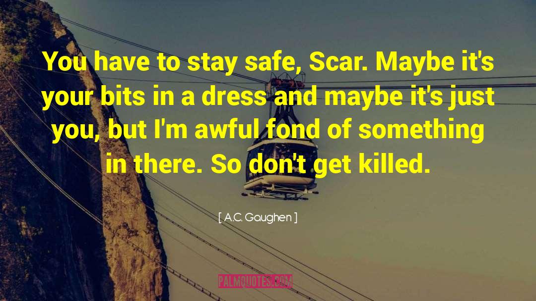 A.C. Gaughen Quotes: You have to stay safe,