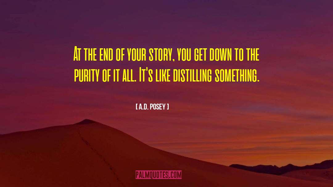 A.D. Posey Quotes: At the end of your