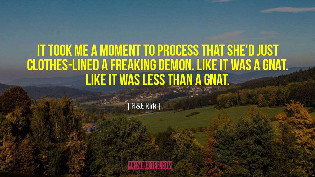 A&E Kirk Quotes: It took me a moment