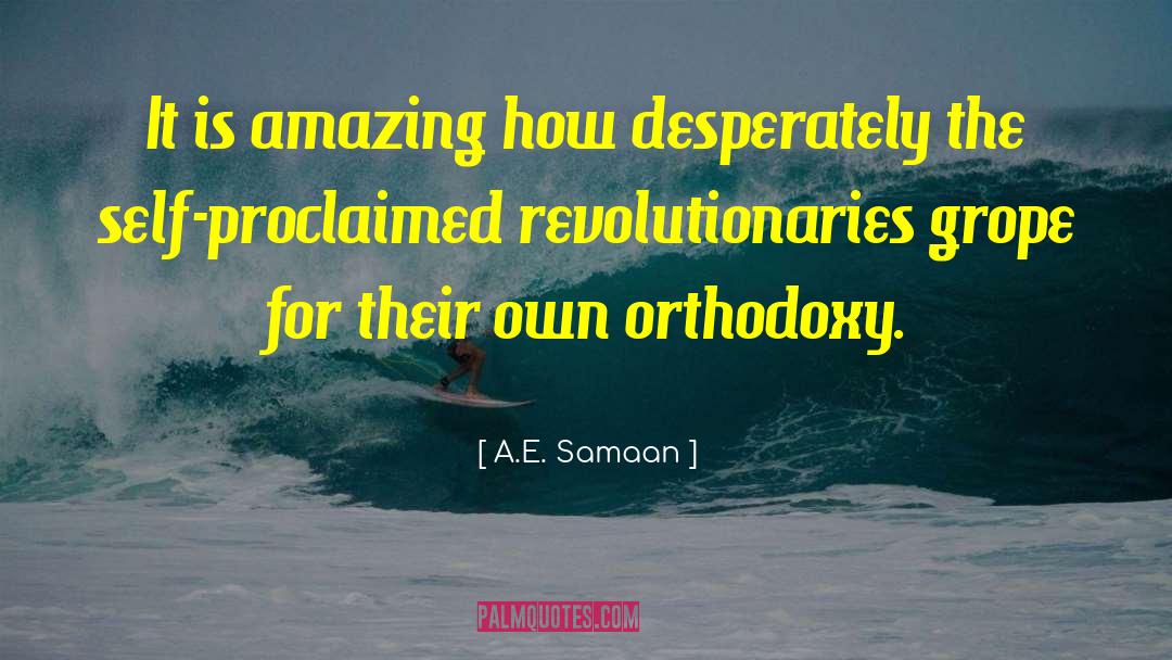 A.E. Samaan Quotes: It is amazing how desperately