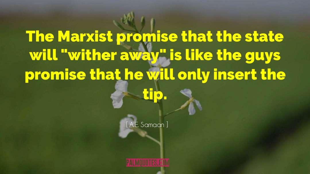 A.E. Samaan Quotes: The Marxist promise that the