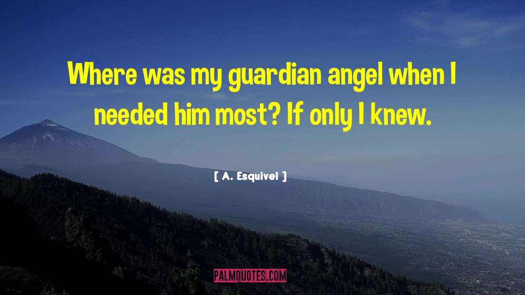 A. Esquivel Quotes: Where was my guardian angel