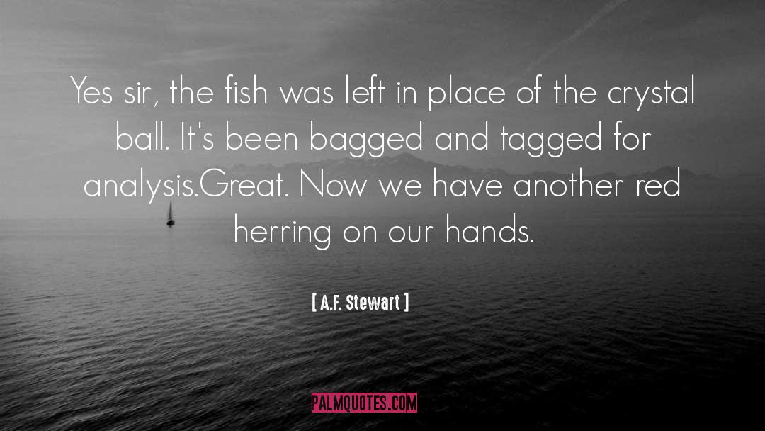 A.F. Stewart Quotes: Yes sir, the fish was
