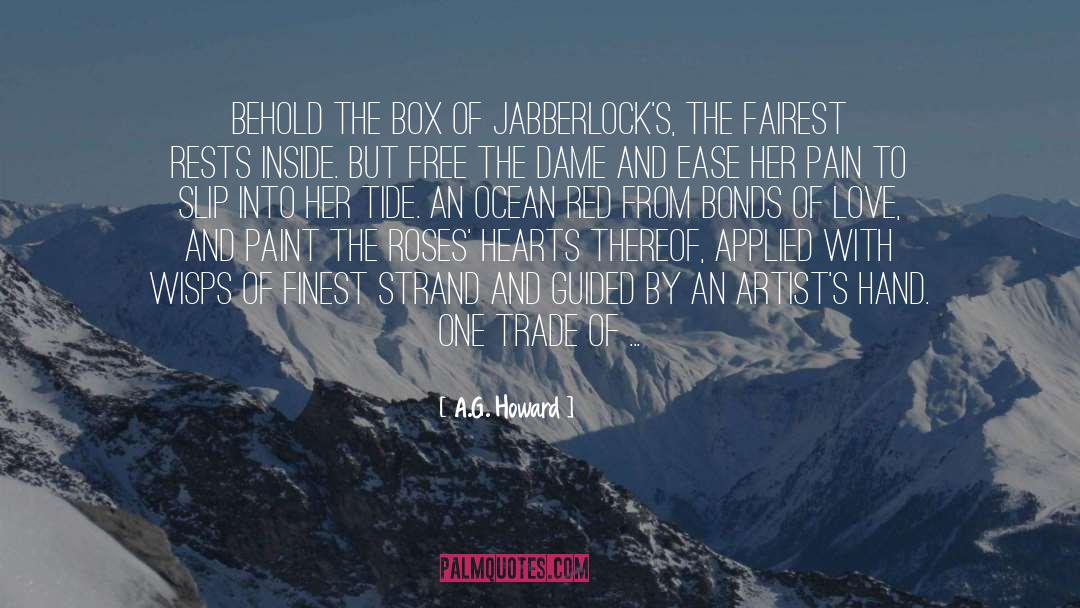 A.G. Howard Quotes: Behold the box of jabberlock's,