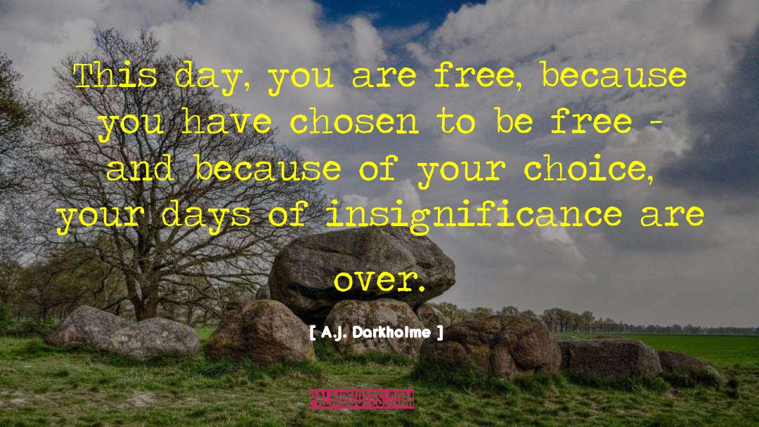 A.J. Darkholme Quotes: This day, you are free,