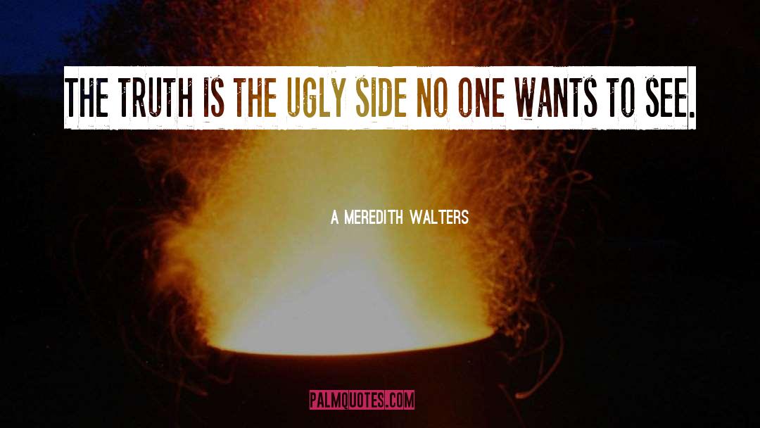 A Meredith Walters Quotes: The truth is the ugly