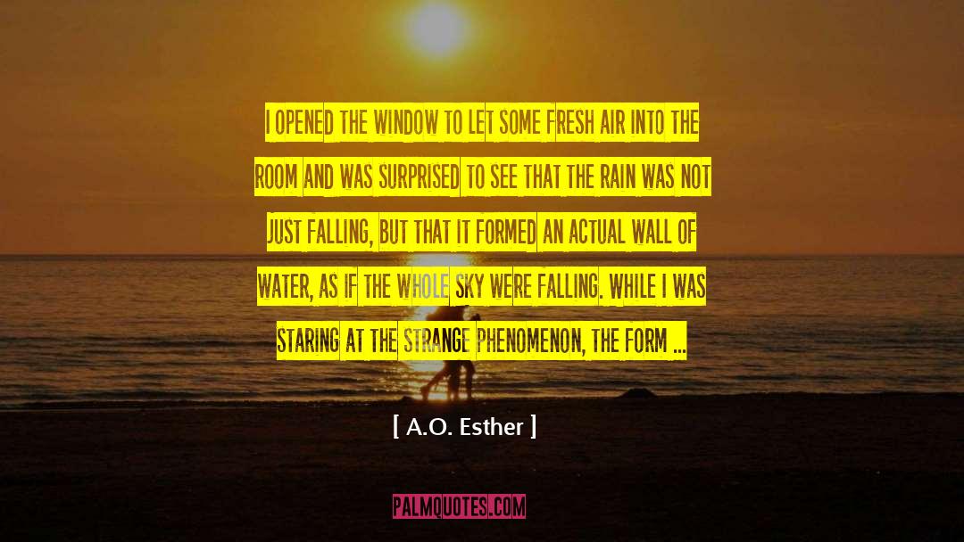 A.O. Esther Quotes: I opened the window to