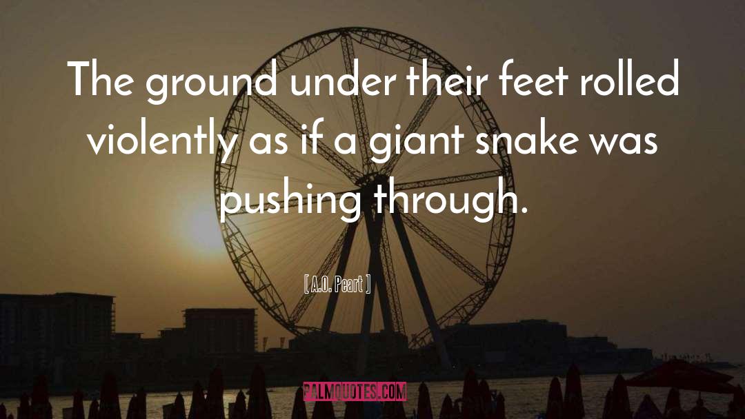 A.O. Peart Quotes: The ground under their feet