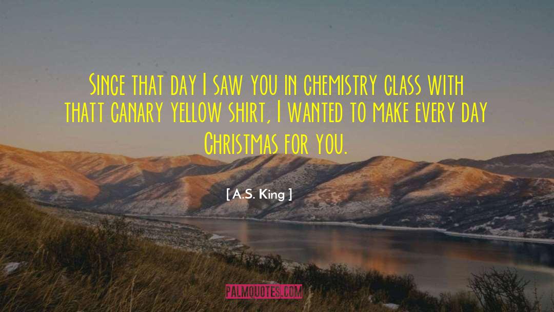 A.S. King Quotes: Since that day I saw