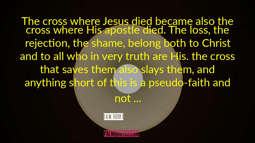 A.W. Tozer Quotes: The cross where Jesus died