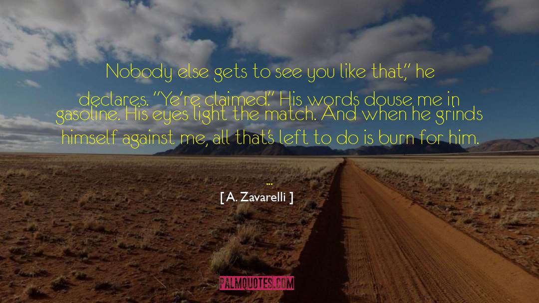 A. Zavarelli Quotes: Nobody else gets to see