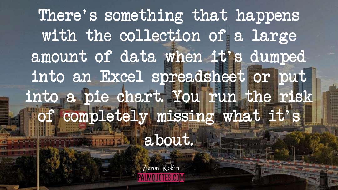 Aaron Koblin Quotes: There's something that happens with