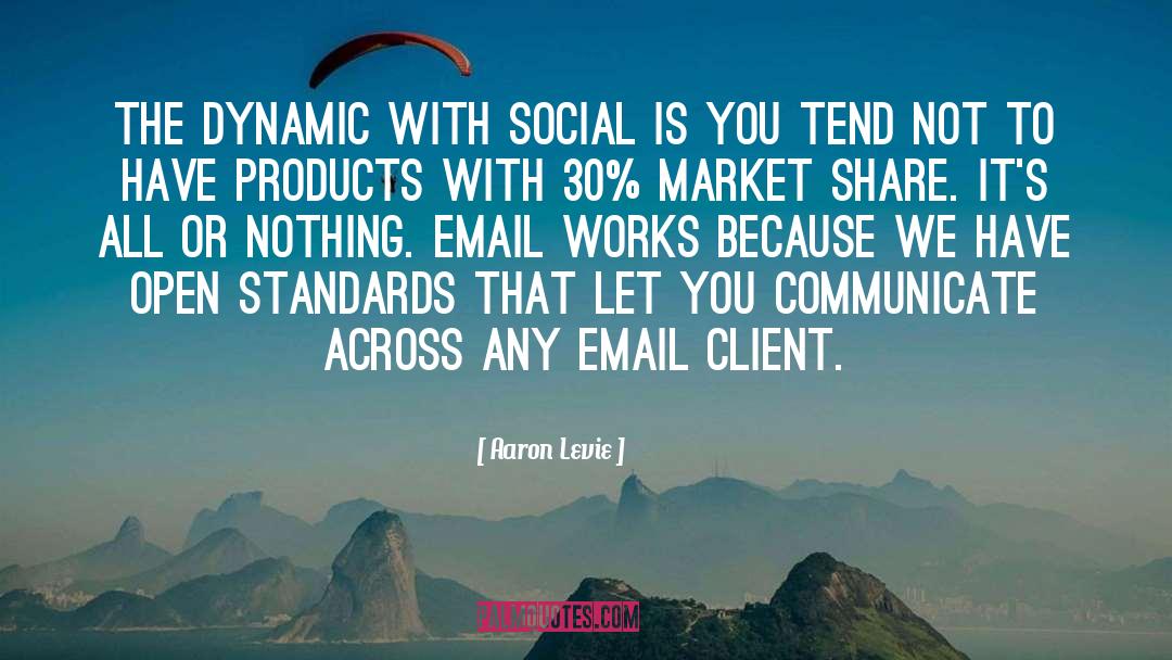 Aaron Levie Quotes: The dynamic with social is