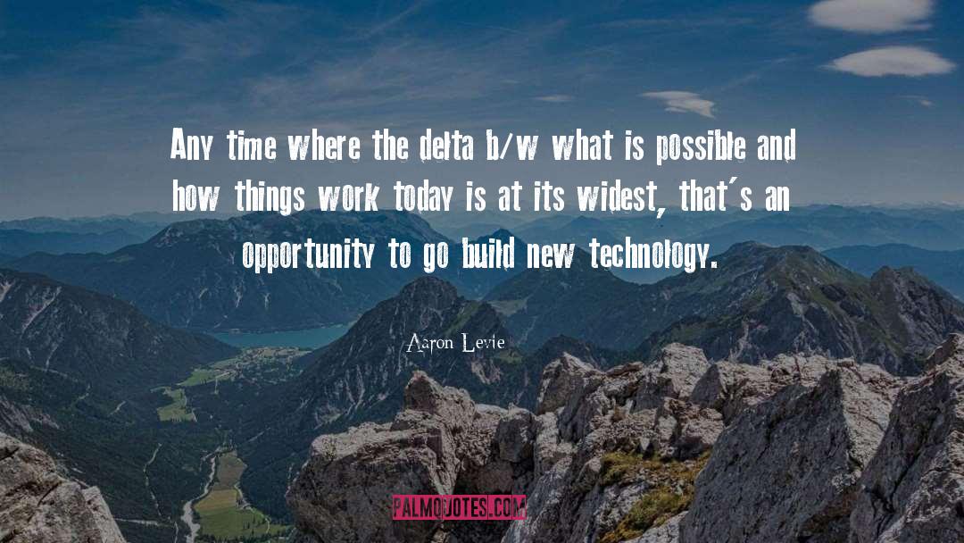 Aaron Levie Quotes: Any time where the delta