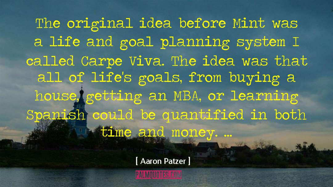 Aaron Patzer Quotes: The original idea before Mint