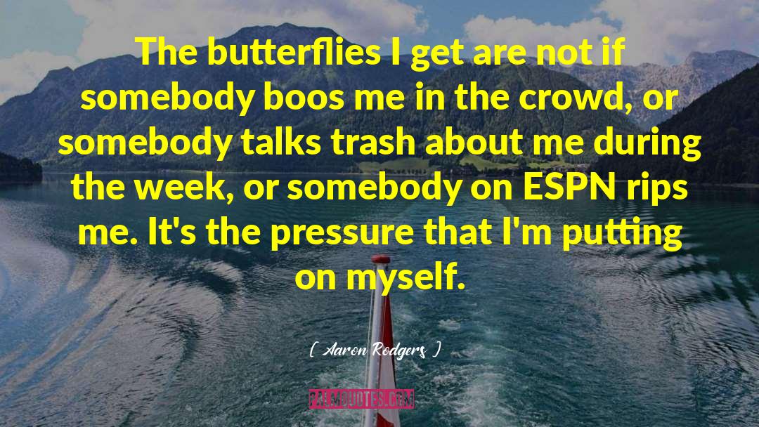 Aaron Rodgers Quotes: The butterflies I get are