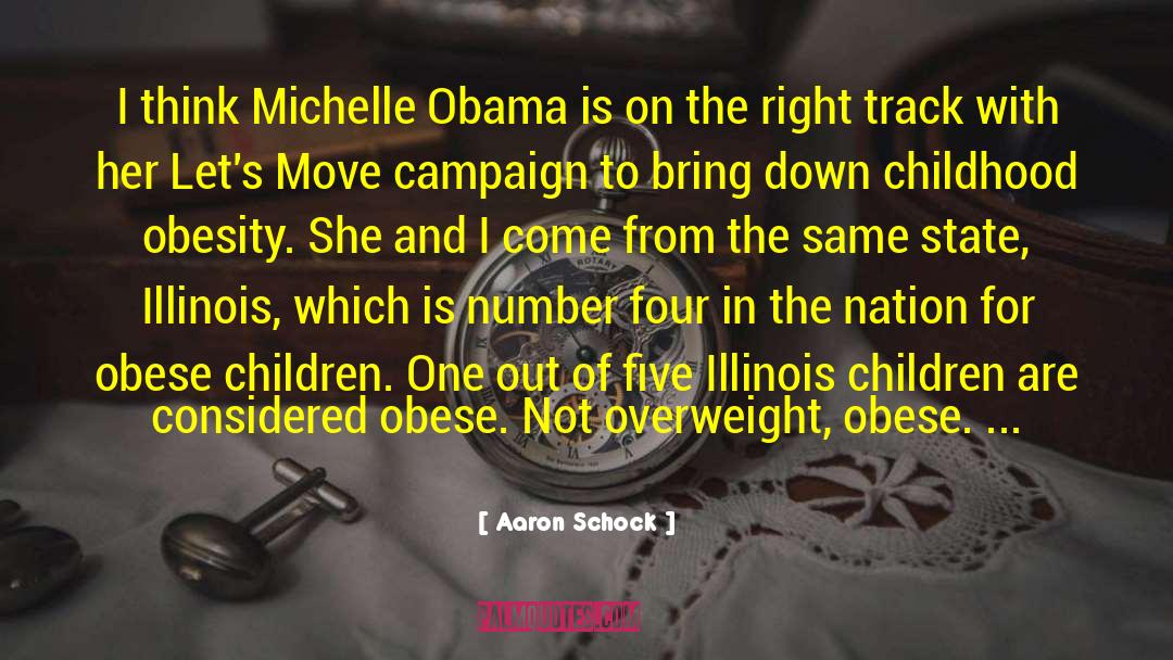 Aaron Schock Quotes: I think Michelle Obama is