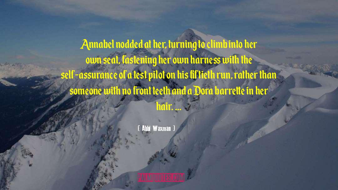 Abbi Waxman Quotes: Annabel nodded at her, turning