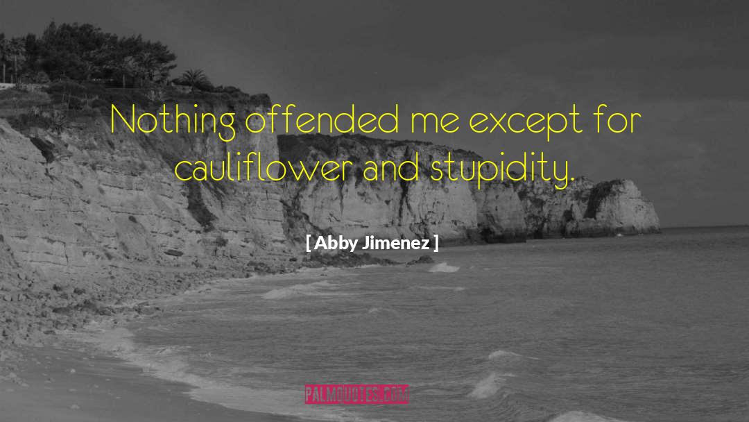 Abby Jimenez Quotes: Nothing offended me except for