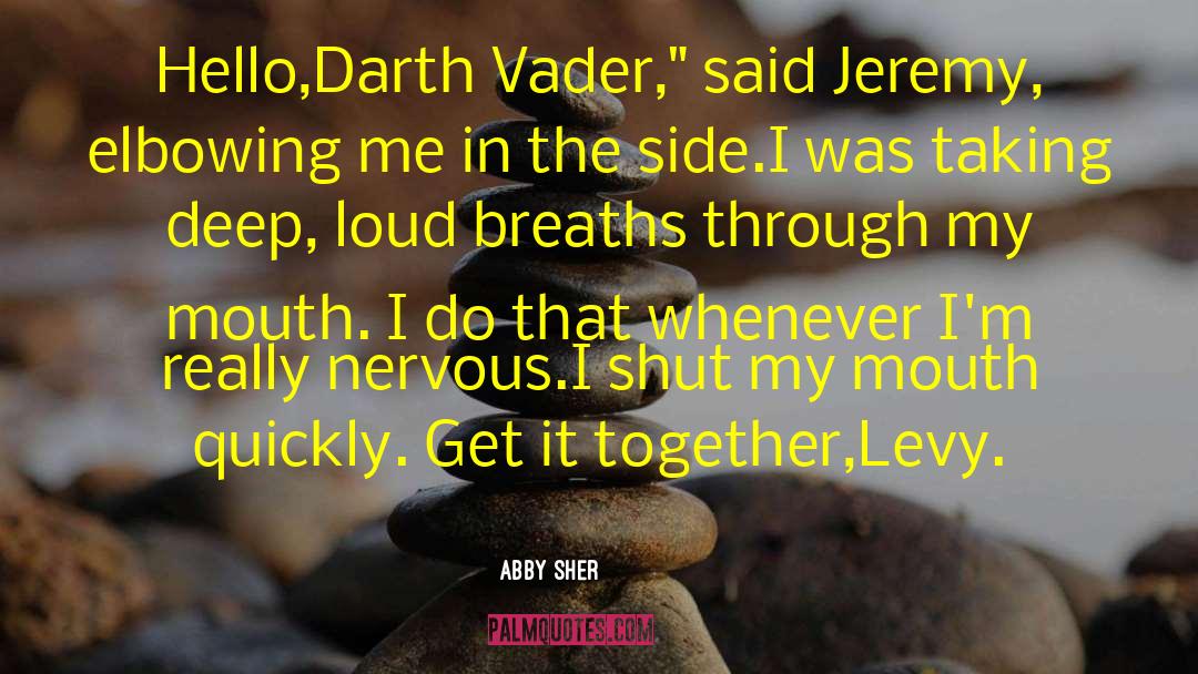 Abby Sher Quotes: Hello,Darth Vader,