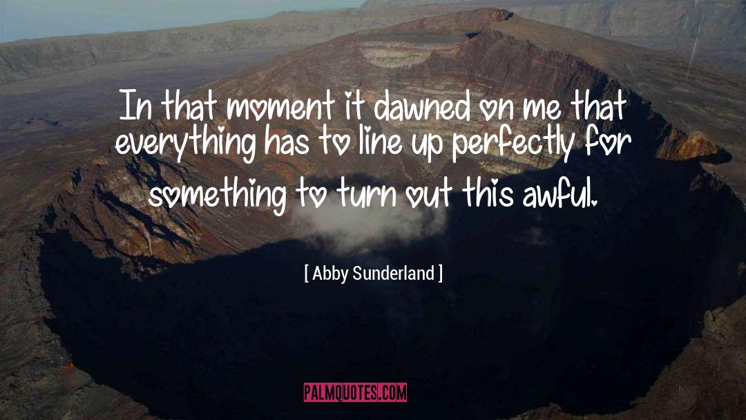 Abby Sunderland Quotes: In that moment it dawned