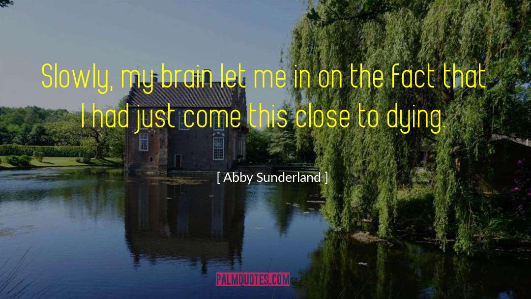 Abby Sunderland Quotes: Slowly, my brain let me