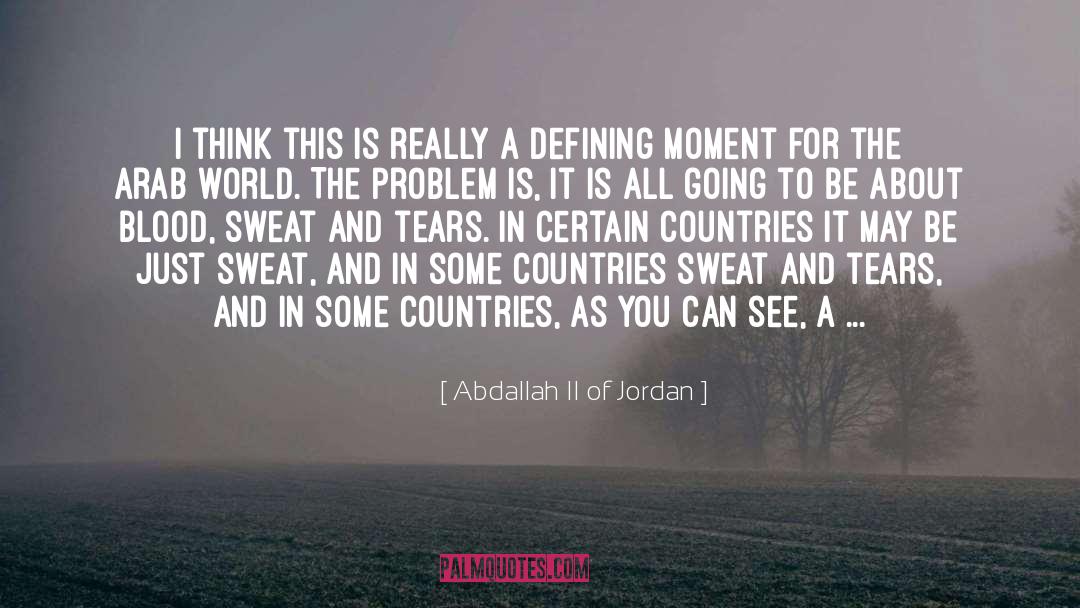 Abdallah II Of Jordan Quotes: I think this is really