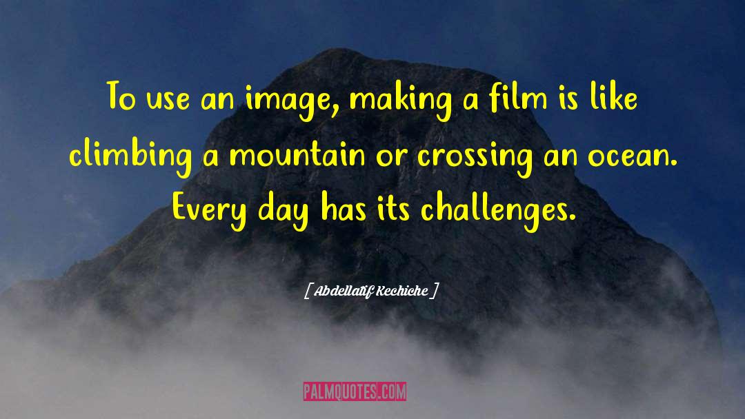 Abdellatif Kechiche Quotes: To use an image, making