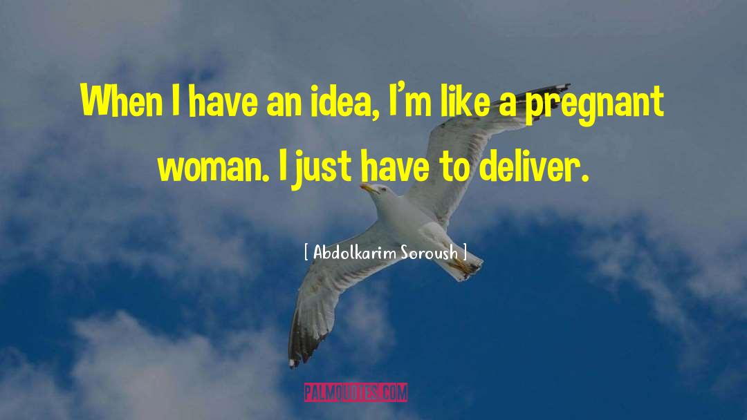 Abdolkarim Soroush Quotes: When I have an idea,