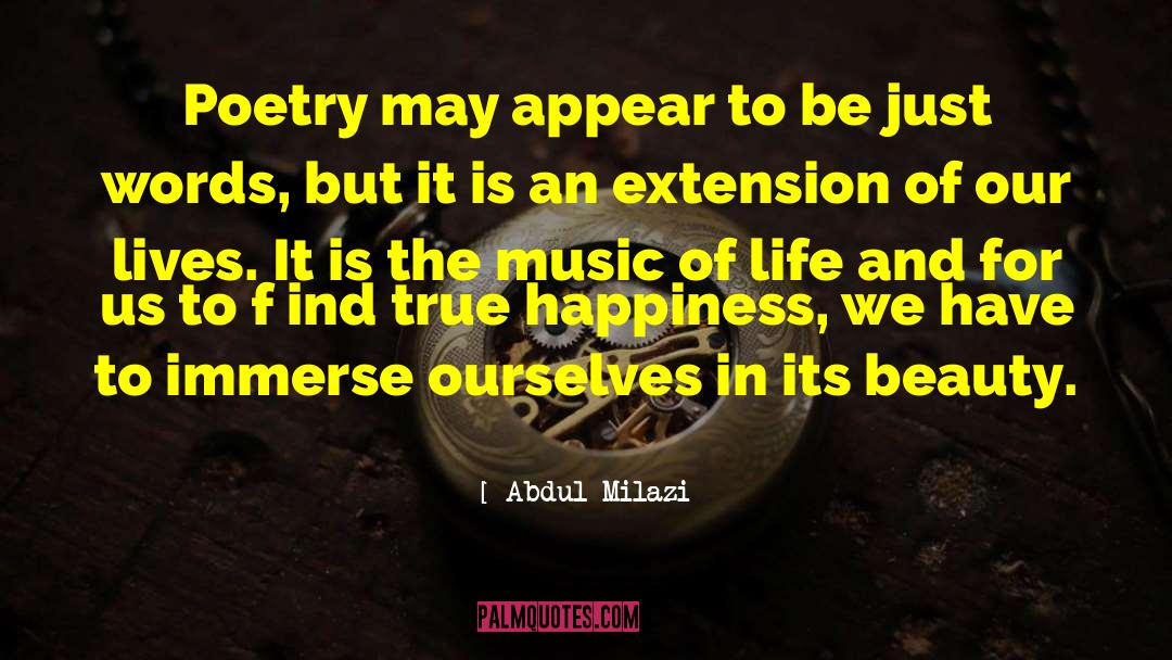 Abdul Milazi Quotes: Poetry may appear to be