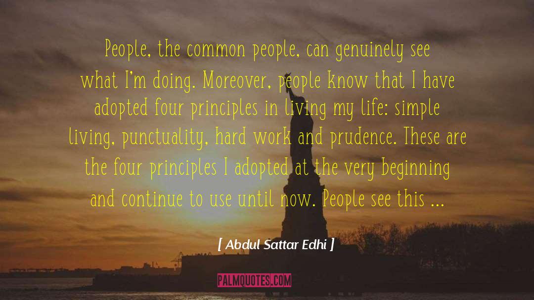 Abdul Sattar Edhi Quotes: People, the common people, can