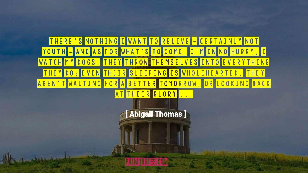 Abigail Thomas Quotes: There's nothing I want to