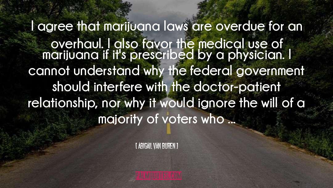 Abigail Van Buren Quotes: I agree that marijuana laws