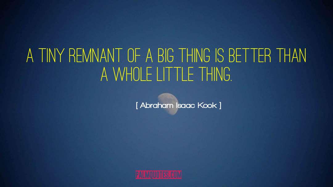 Abraham Isaac Kook Quotes: A tiny remnant of a