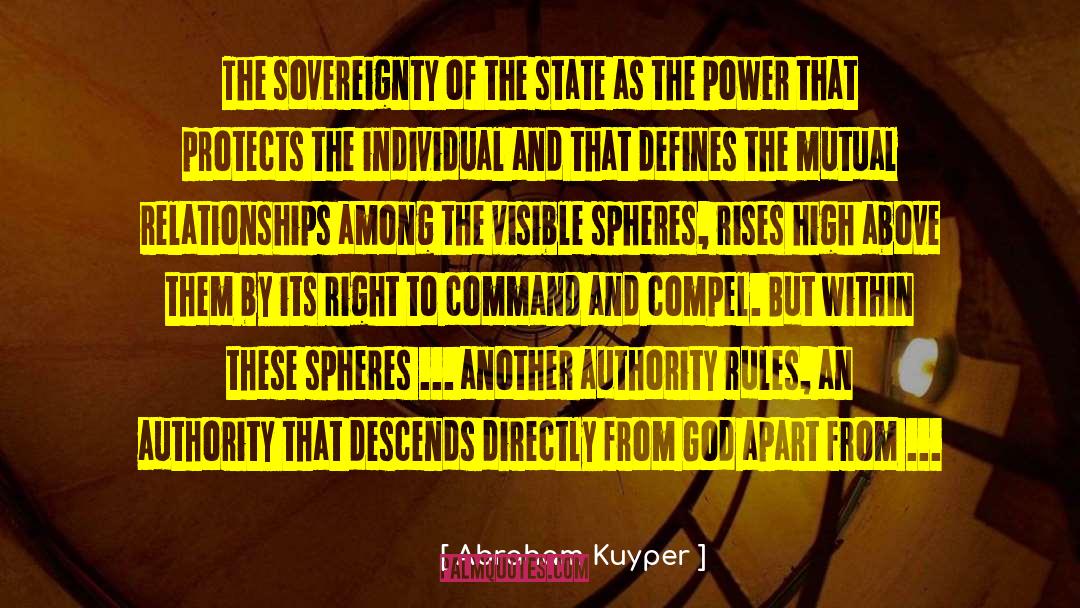 Abraham Kuyper Quotes: The sovereignty of the state