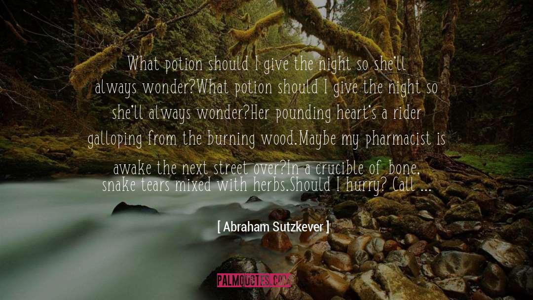 Abraham Sutzkever Quotes: What potion should I give