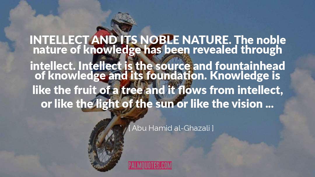 Abu Hamid Al-Ghazali Quotes: INTELLECT AND ITS NOBLE NATURE.