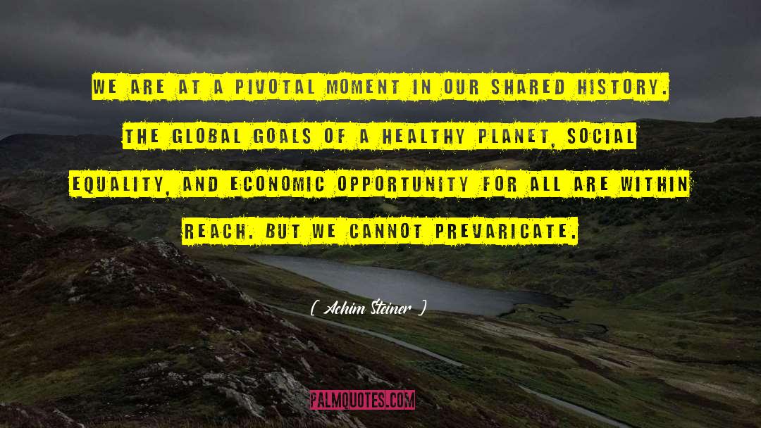 Achim Steiner Quotes: We are at a pivotal