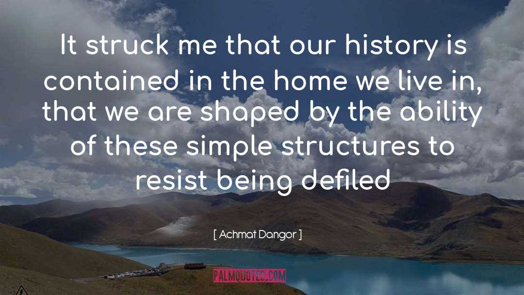 Achmat Dangor Quotes: It struck me that our