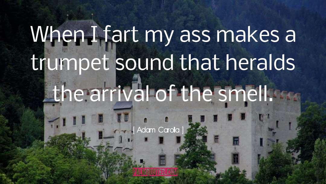 Adam Carolla Quotes: When I fart my ass