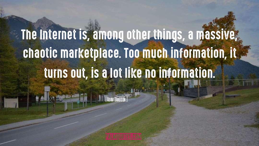 Adam Davidson Quotes: The Internet is, among other
