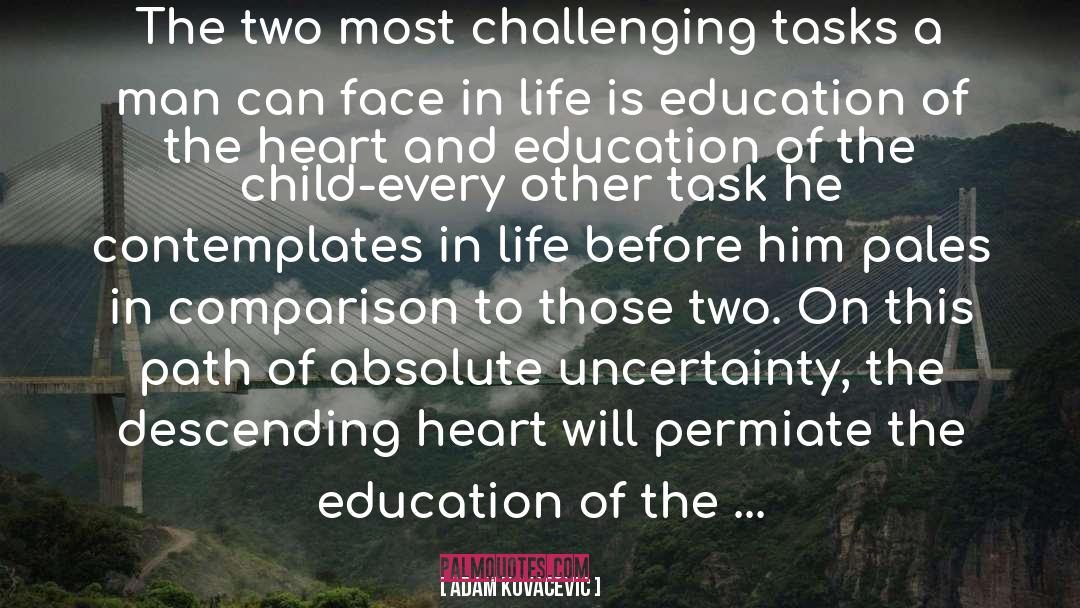 Adam Kovacevic Quotes: The two most challenging tasks