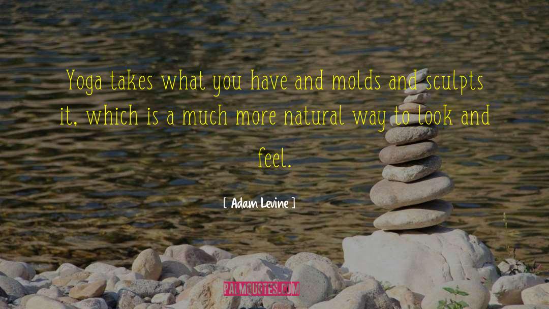 Adam Levine Quotes: Yoga takes what you have