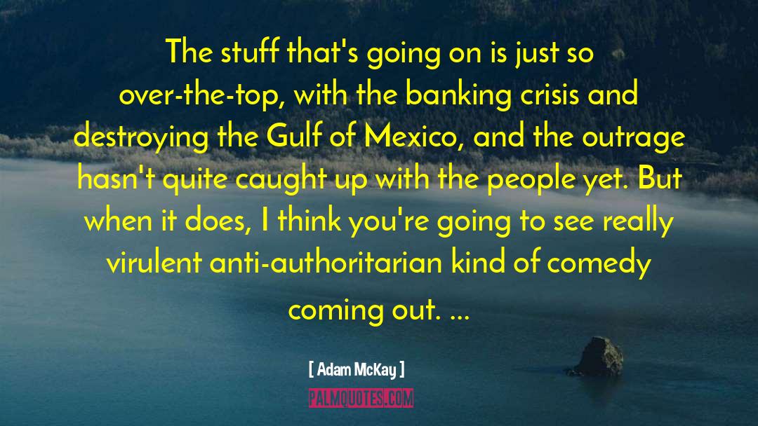 Adam McKay Quotes: The stuff that's going on