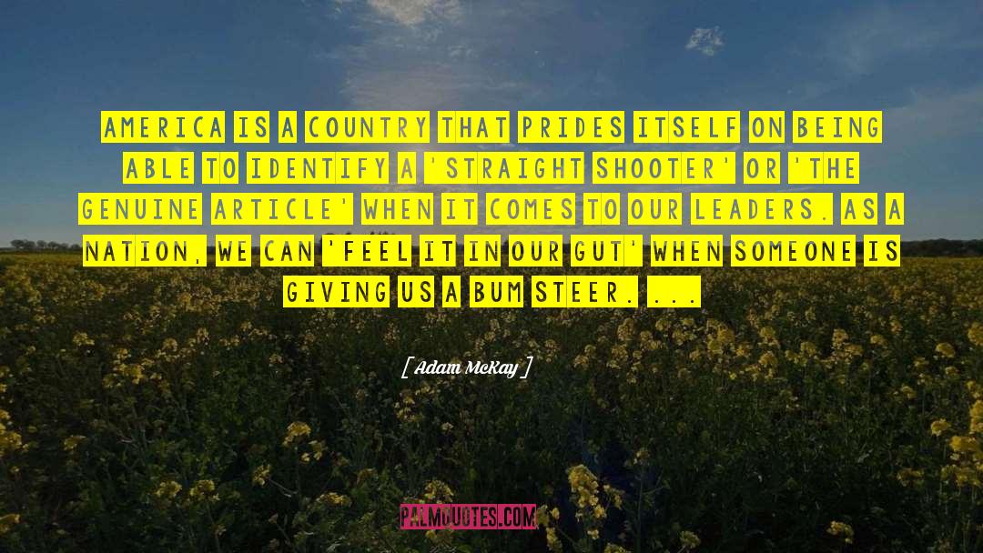 Adam McKay Quotes: America is a country that