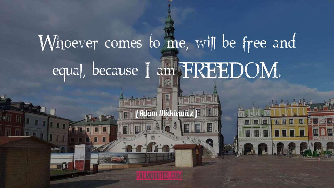 Adam Mickiewicz Quotes: Whoever comes to me, will